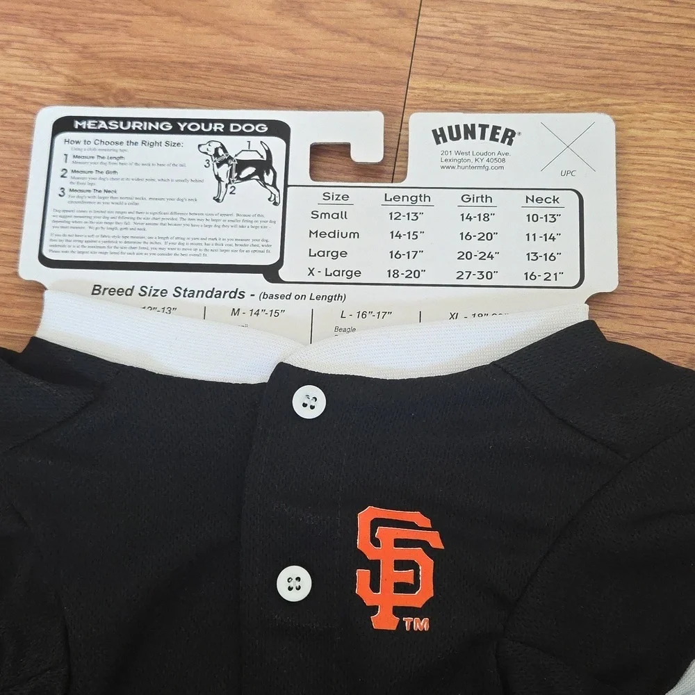 MLB San Fransisco Giants Dog Jersey Sz Large NWT Offical Licensed Apparel